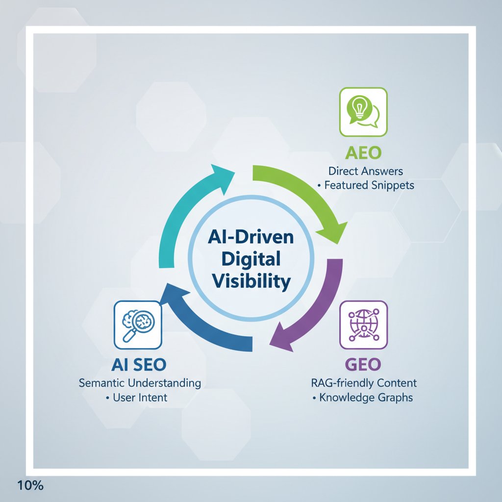 SEO, AI SEO, AEO, & GEO: The New Frontier of Digital Visibility