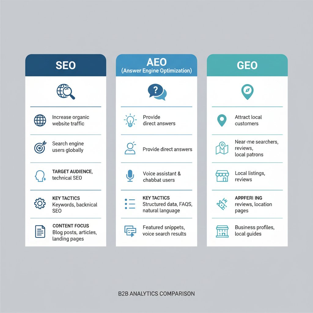 Mastering SEO in the AI Age: A Definitive Guide to SEO, AEO, and GEO