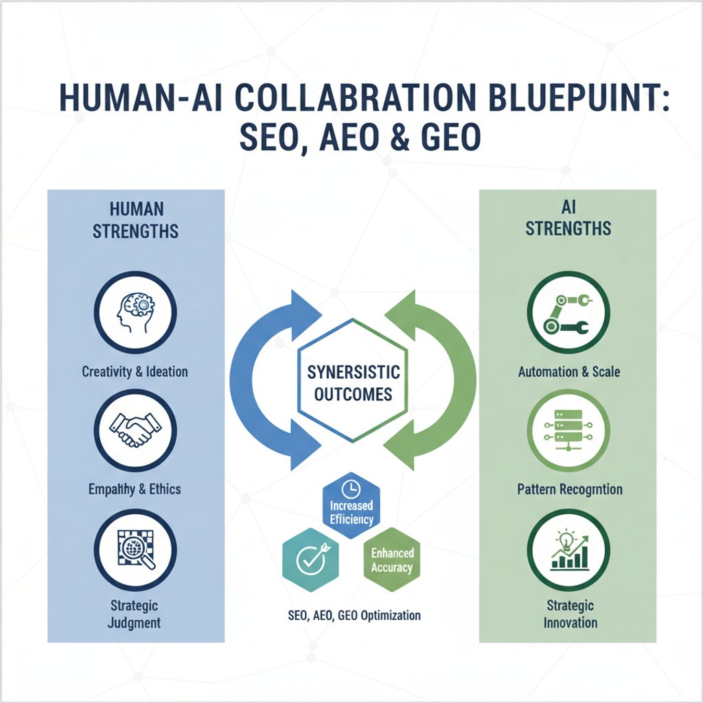 The Human-AI Collaboration Blueprint: Mastering AI SEO, AEO, and GEO for Unrivaled Digital Presence