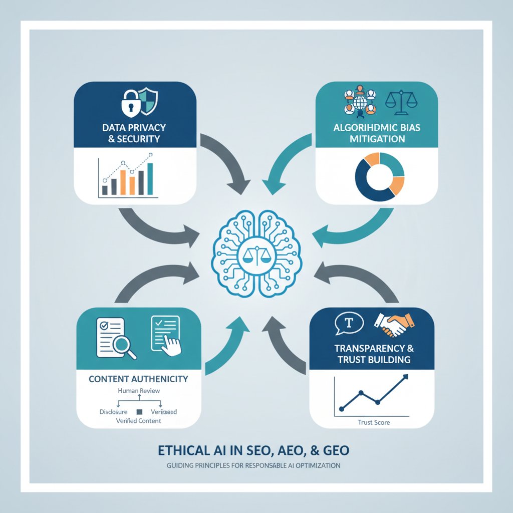 The Ethical Imperative: Building Trust with AI SEO, AEO, and GEO