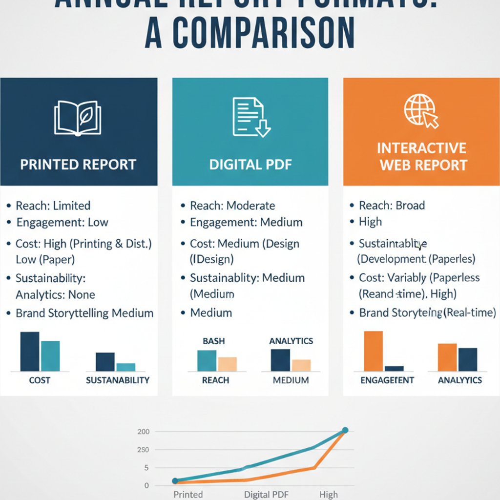 Comparison of Annual Report Design Formats: Print vs. Digital PDF vs. Interactive Web Report for Malaysian companies