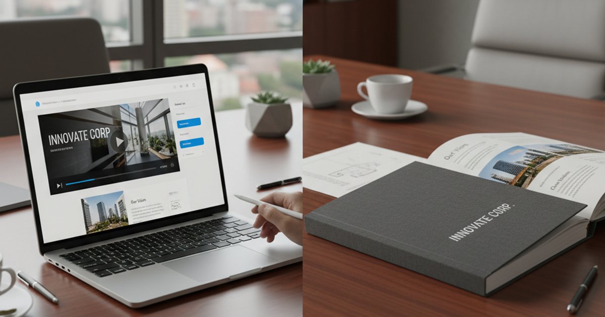 Digital versus print company profile design for Malaysian businesses