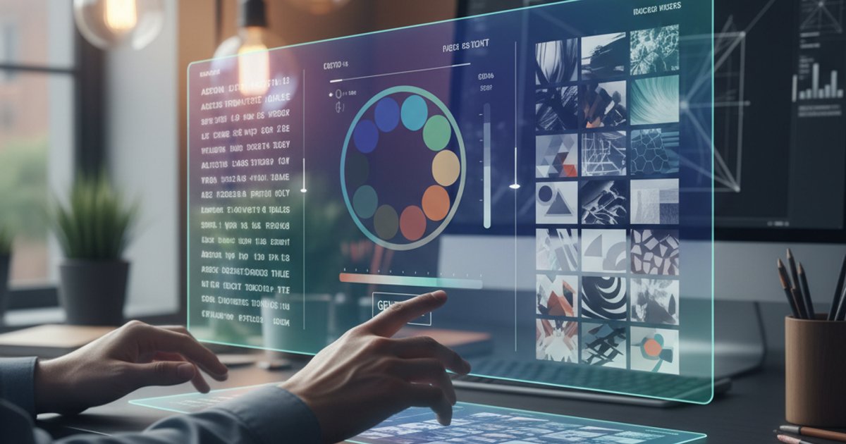 Human designer guiding AI for company profile design in Malaysia