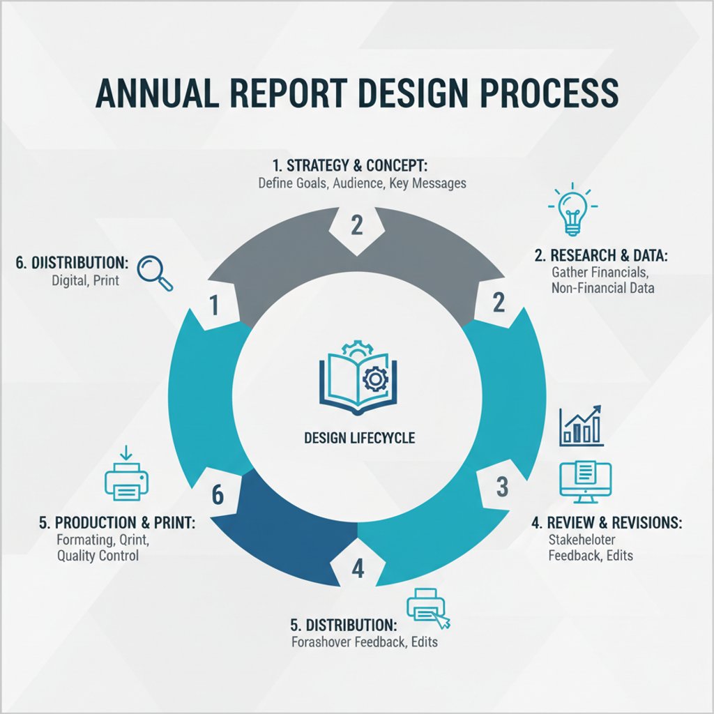 Key Stages of Annual Report Design Process in Malaysia, from Strategy to Distribution