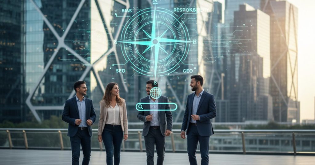 Featured image: The Ethical Compass of AI SEO, AEO & GEO: Navigating Bias, Transparency, and Responsible Optimization