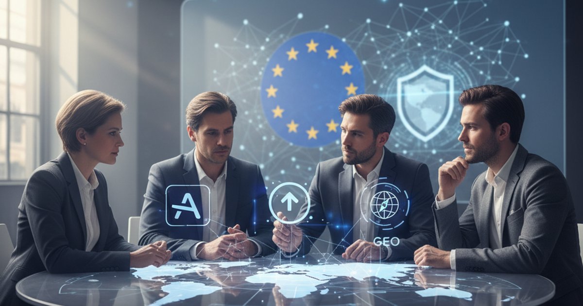 Featured image: EU's DMA Enforcement Reshapes AI SEO, AEO, and GEO Strategies for Search Giants