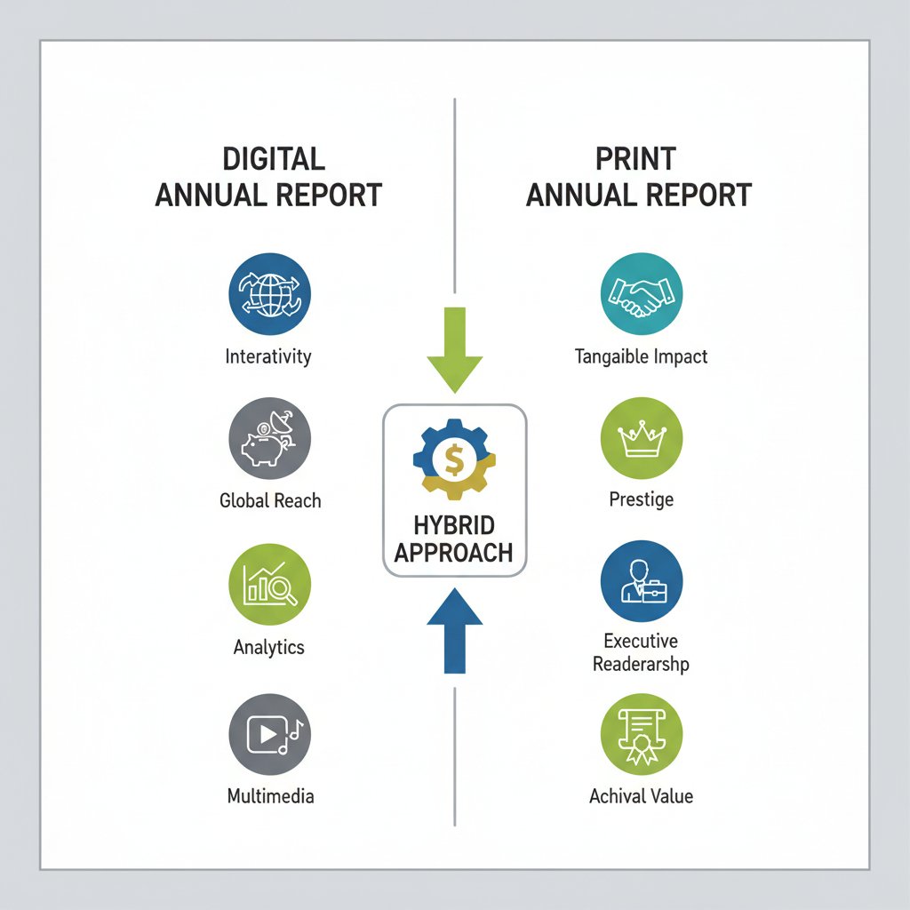 Comparison of Digital vs. Print Annual Report Design in Malaysia